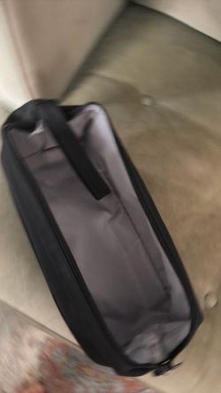 Black Zip Pouch Toiletry Bag/Hair Styling Kit