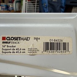 Closetmaid Shelf track Components