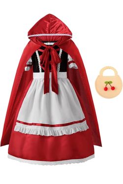 New! Little Red Riding Hood Girls Costume Set