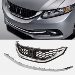 2013- 2015 Honda Civic Grill/ Chrome Piece
