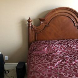 Queen Bed Frame With Mattress Set Complete 