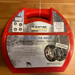 Snow Chains 9 MM MCS Approved Group 130 - Compatible Sizes Shown In Photos.
