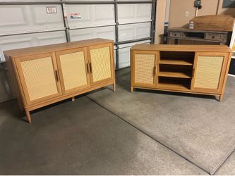 Tv stand with side board