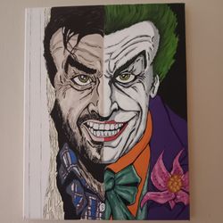 Jack Nicholson Split Painting 