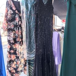 Dresses Size M Large And Xl And Couple 2x I Have Green Burgundy Black Blue Gold
