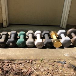 Several Dumbbell Weights for Sale 