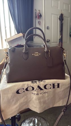 Coach Pebbled Leather Satchel Handbag