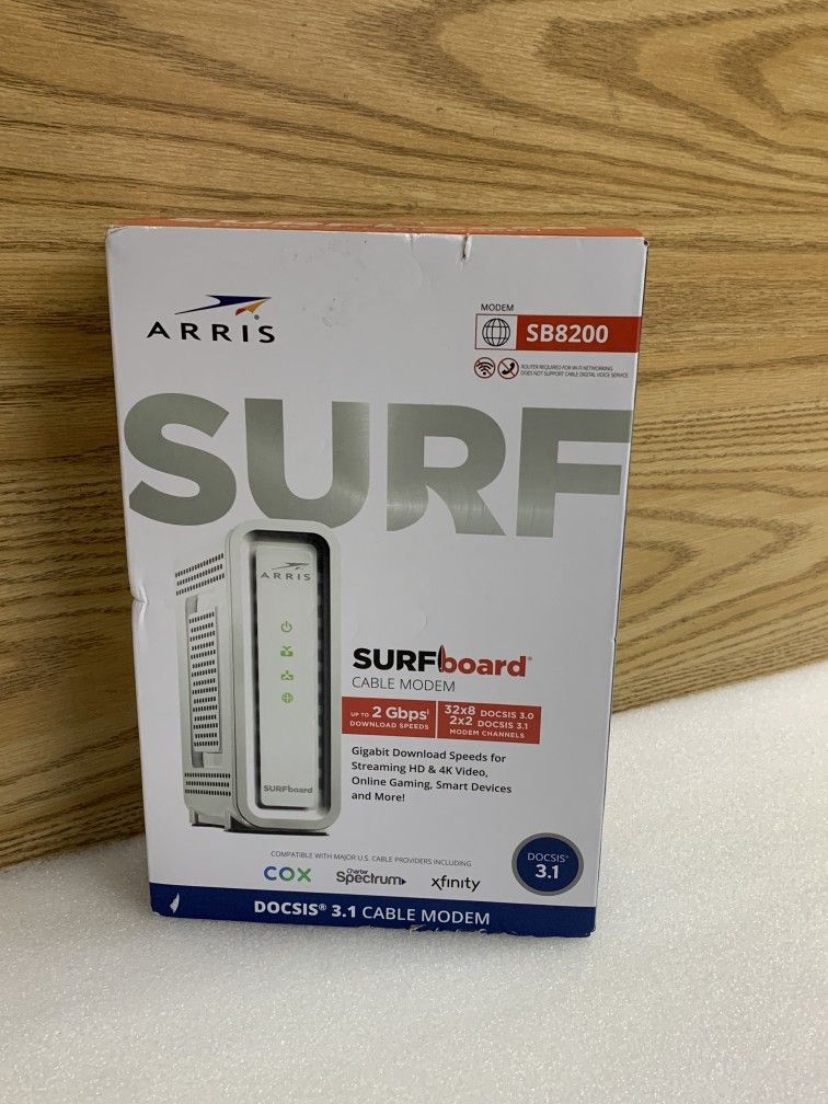 ARRIS SB8200-BR - Cable Modem Fast DOCSIS 3.1 32X8 Gigabit WiFi