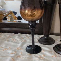 Glass Candle Holder