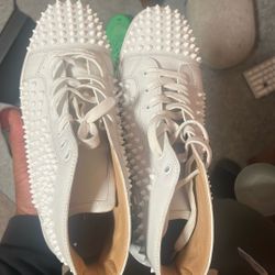 Christian Lubutin Spikes All Around Red Bottom Shoes