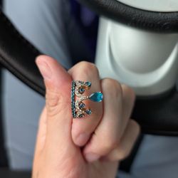 LeVian topaz crown ring