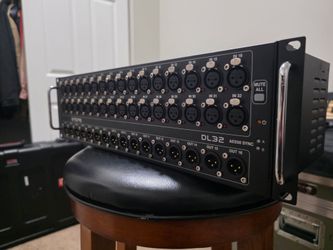 Midas DL32 Stage Box and Protective Case.