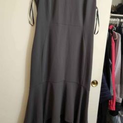 Calvin klein mermaid dres gray size 14