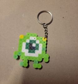 Monsters Inc Perler Bead Keychains 