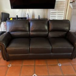 Leather Couch And Love Seat