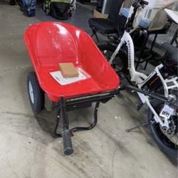 New Electric Wheelbarrow, 24V DC 180W AGM Battery 330lbs (150kgs) Max Capacity Barrel Dump Material