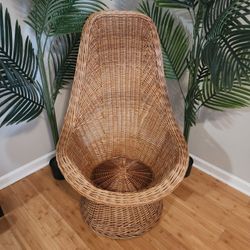 Vintage High Back Boho Chair