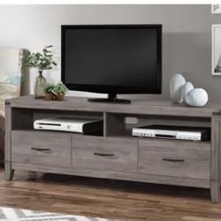 Woodrow 66" TV Stand in Brownish Gray by Home Elegance