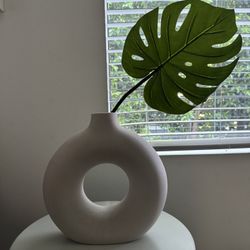 Gray Decorative Object/vase. 12 Inches High