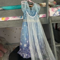Lights Up Dress Princess With Long Cape Ana And Elsa 