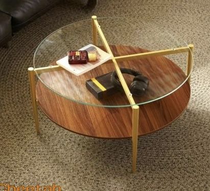 Saint Mossi BLEVIO Glass Round Coffee Table