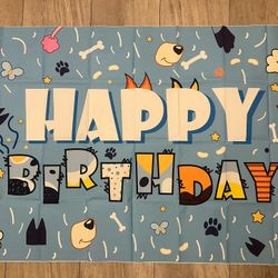 Bluey Dog Backdrop 