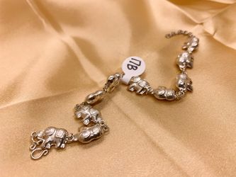 Elephant Bracelet Sterling Silver 