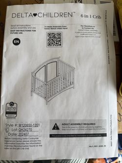 Delta Children 6 in 1 crib