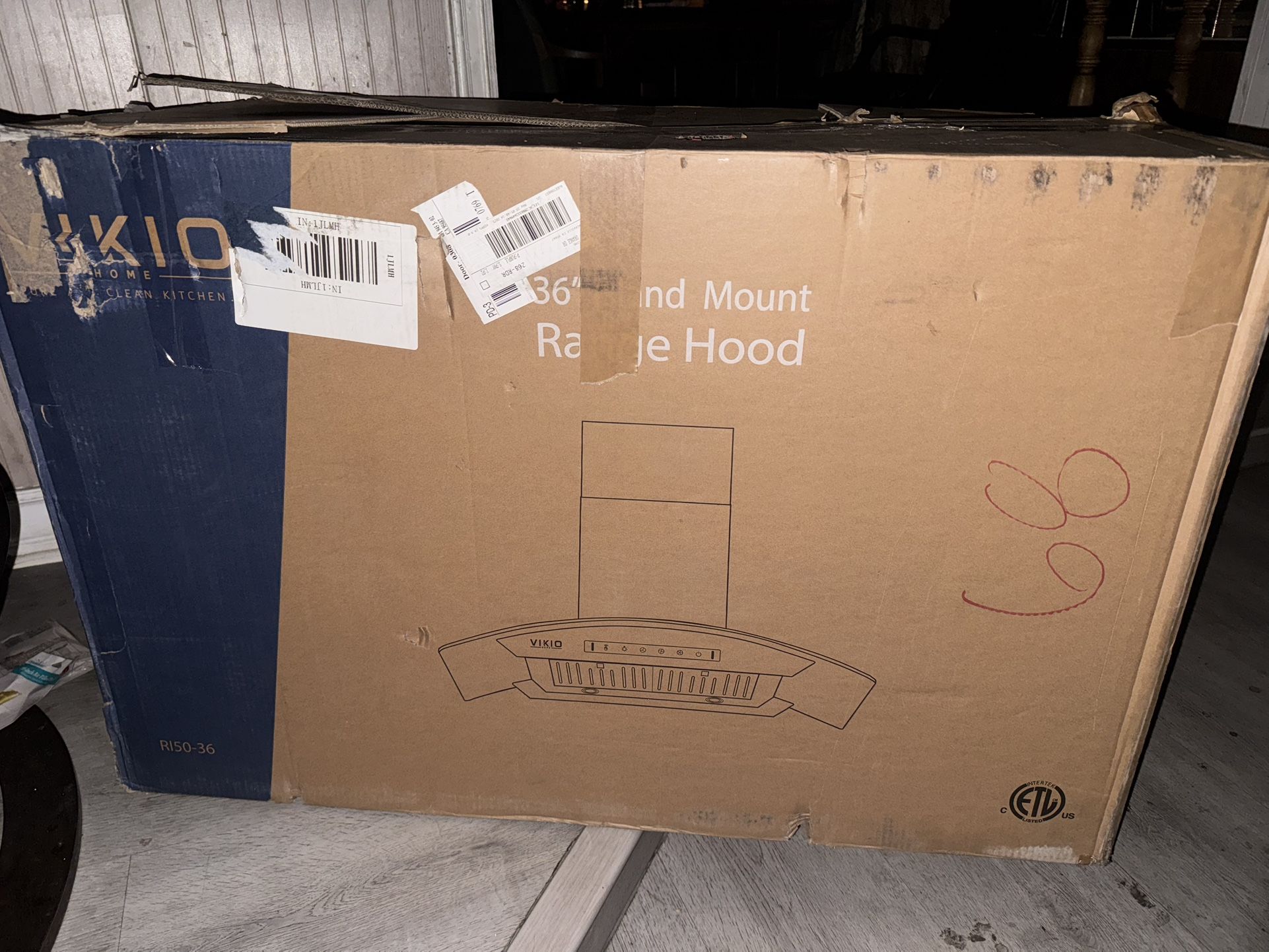 36” Range Hood