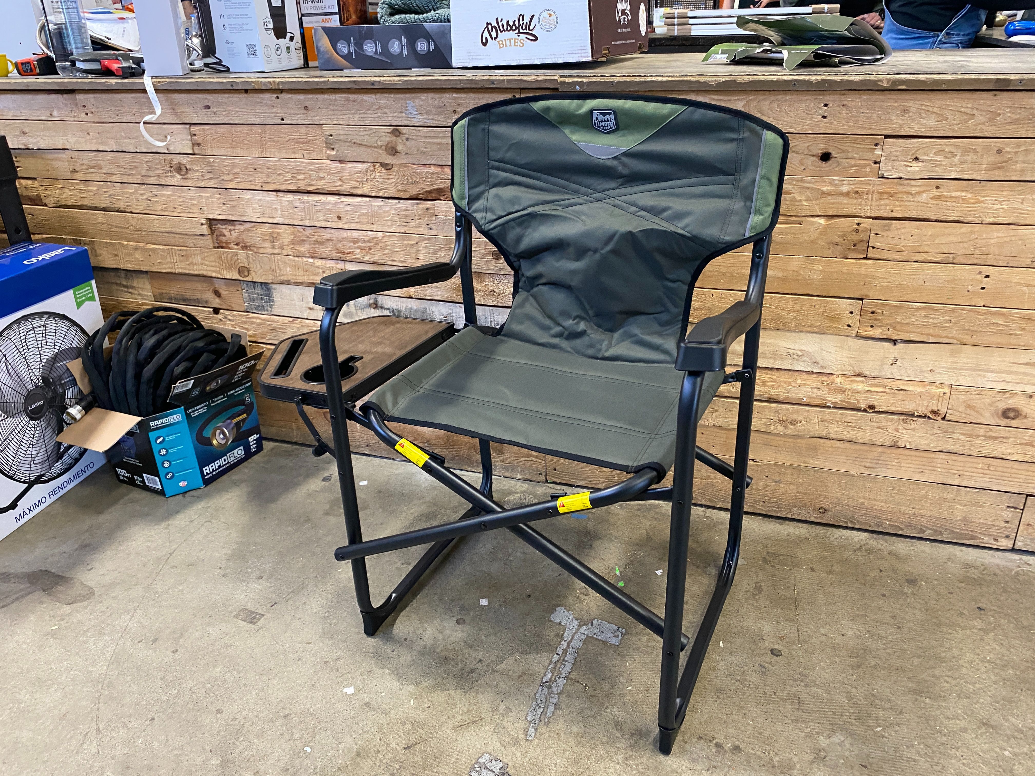 TIMBER RIDGE Green Folding Directors Chair