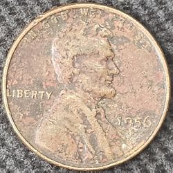 1956 D mint usa .01 cent coin 