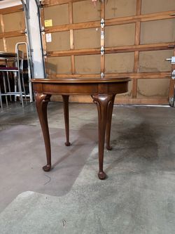 Oval Wooden Side Table