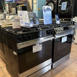 Samsung Bespoke 30” Slide In Gas Range With Air Fry