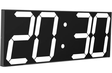 CHKOSDA LED Large Digital Wall Clock, Oversize Wall Clock with 6” Numbers