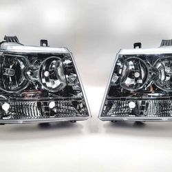 Headlights For 07-14 Chevy Avalanche Tahoe Suburban