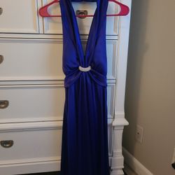 Purple Satin Dress