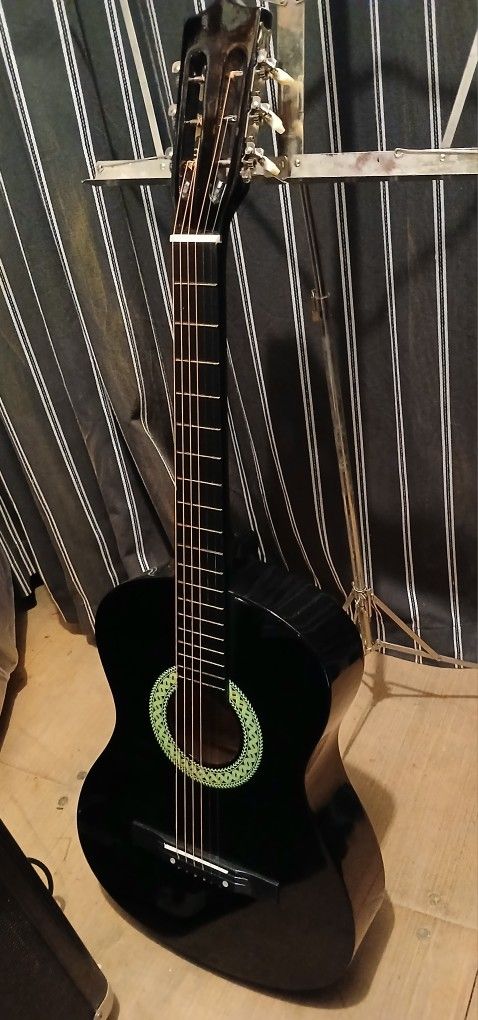 Brand New Acoustic Guitar, Already Setup, Tuned And Ready To Go, Plays And Sounds Great.