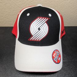 *NEW* Reebok NBA Portland Trail Blazers ZFit Stretch Embroidered Hat Size M/L