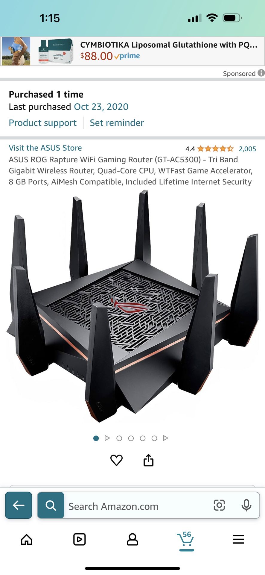 Gaming  Asus Wifi Router 