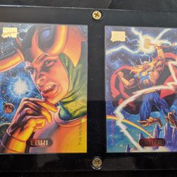 Loki & Thor Marvel Masterpieces 1994 Hildebrandt Collector Cards