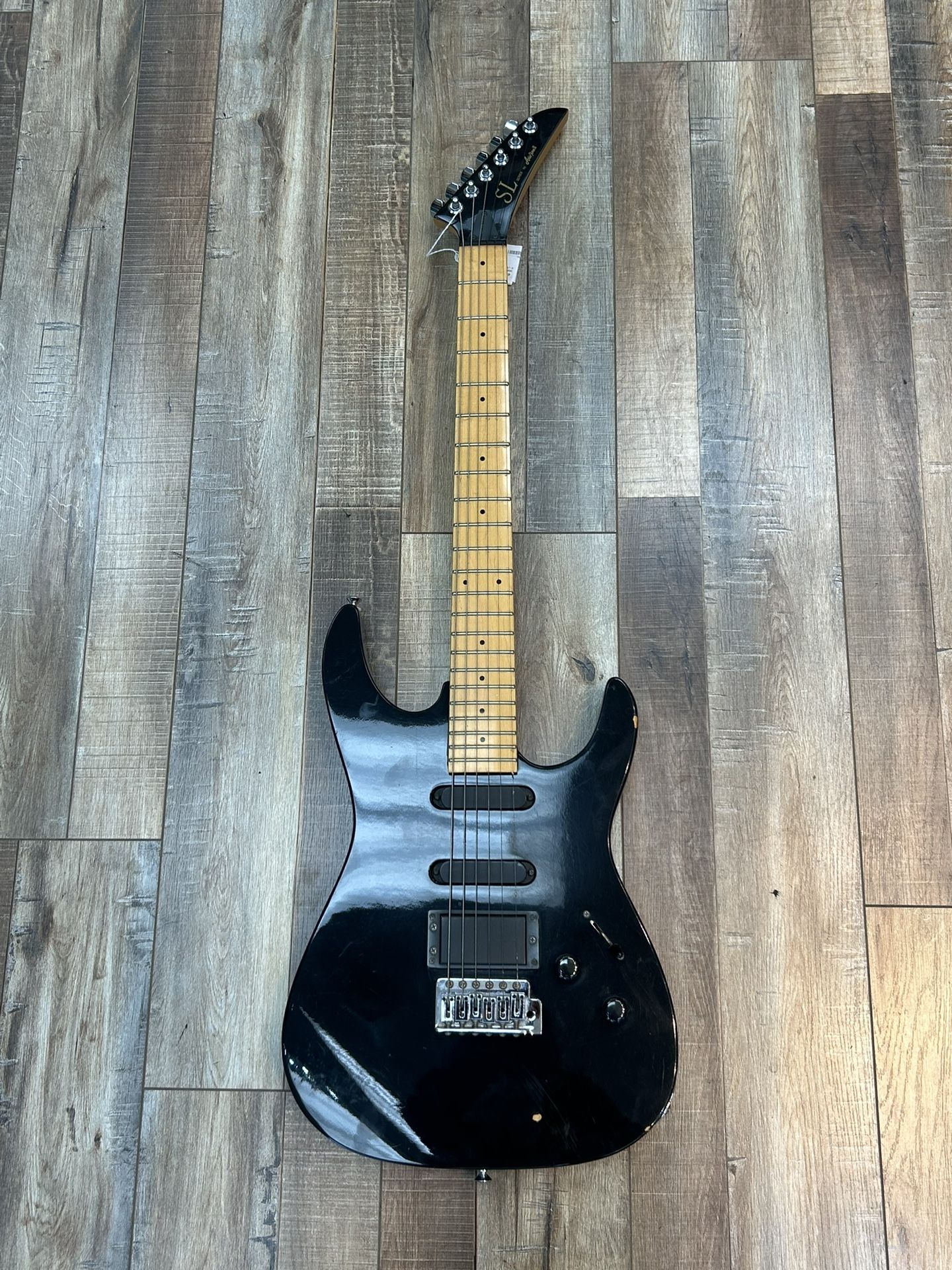 Aria Pro II SL Series Black Electric Guitar SL-ST-3