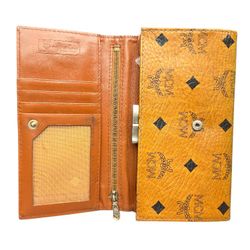 Vintage MCM Visetos Cognac Long Wallet