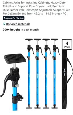 Leikius Telescopic Cabinet Jack Support Poles 4-Pack