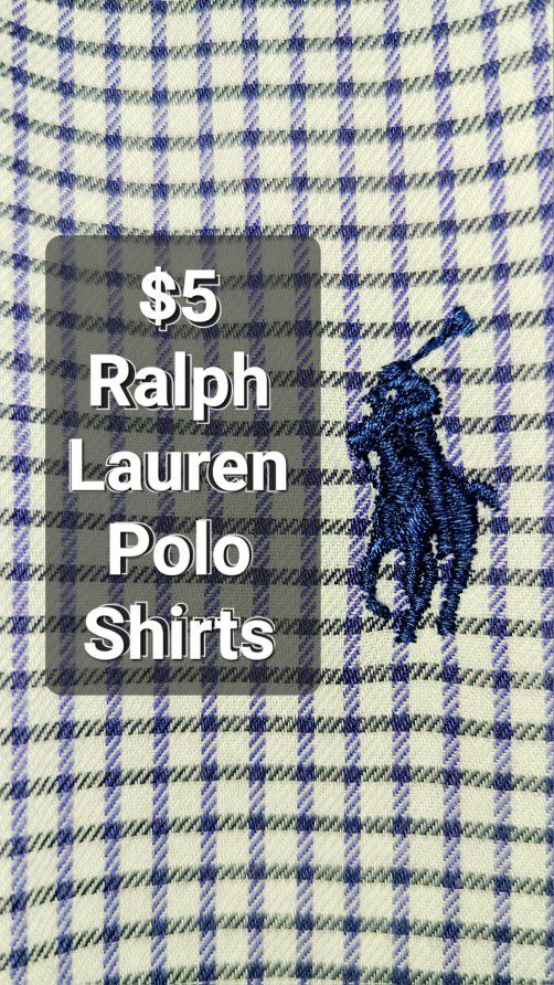 Mens Ralph Lauren Polo Shirts $5 Ea