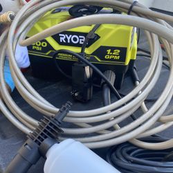 New Open Box Ryobi 1800 Psi Pressure Washer Complete 