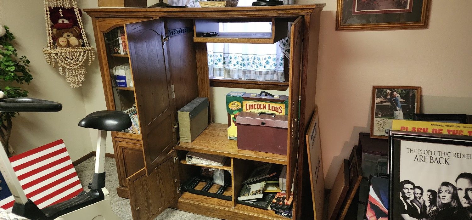 Solid Wood Entertainment Center