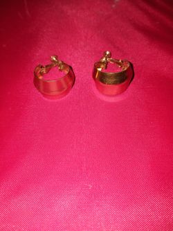 Vintage Copper Clip Earrings