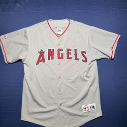 Vintage Majestic MLB Anaheim Angels Jersey Men's Size Large Gray