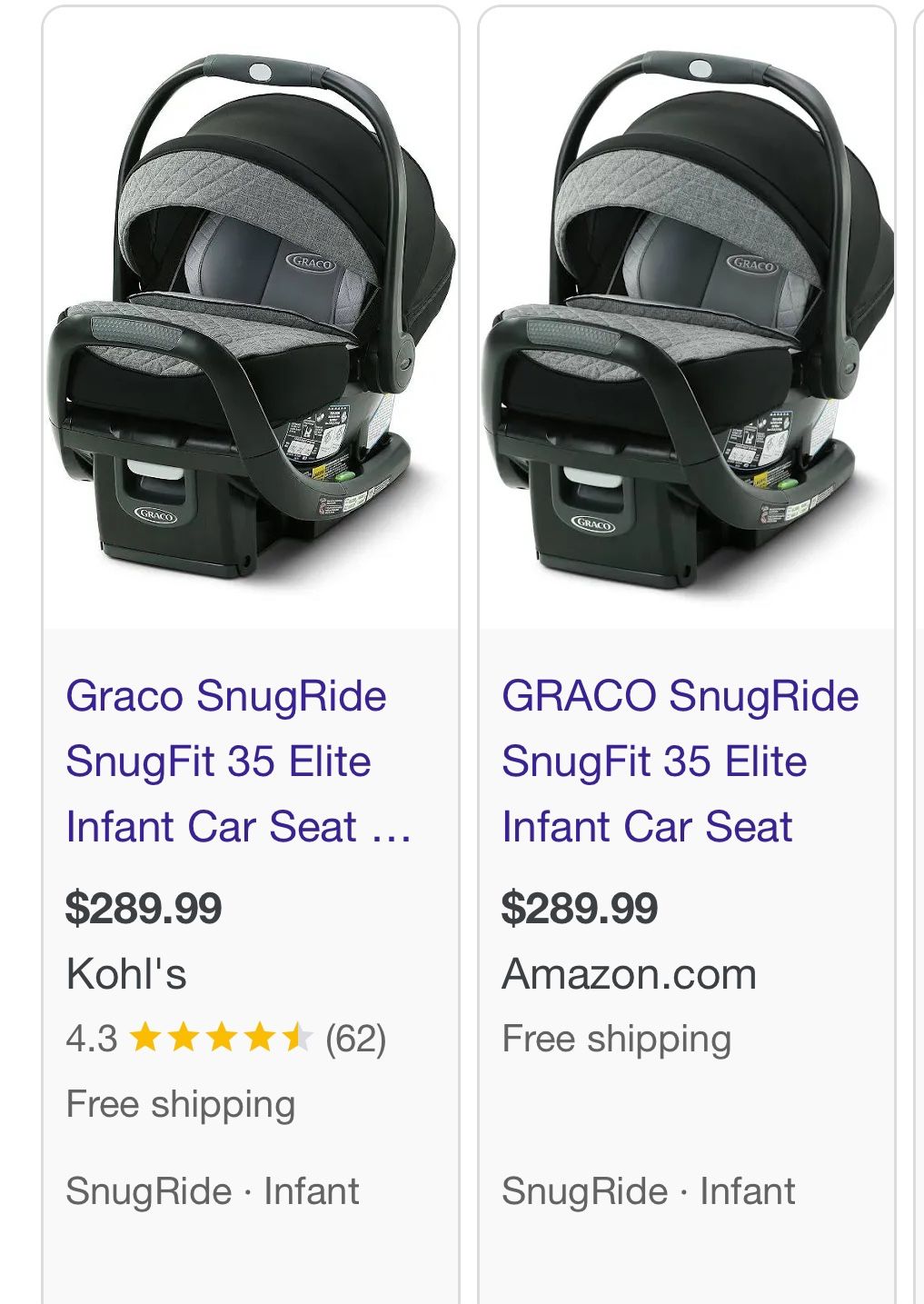 GRACO SnugRide SnugFit 35 Elite Infant Car Seat