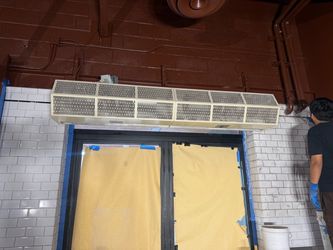 Commercial Air Curtain Unit Over Door